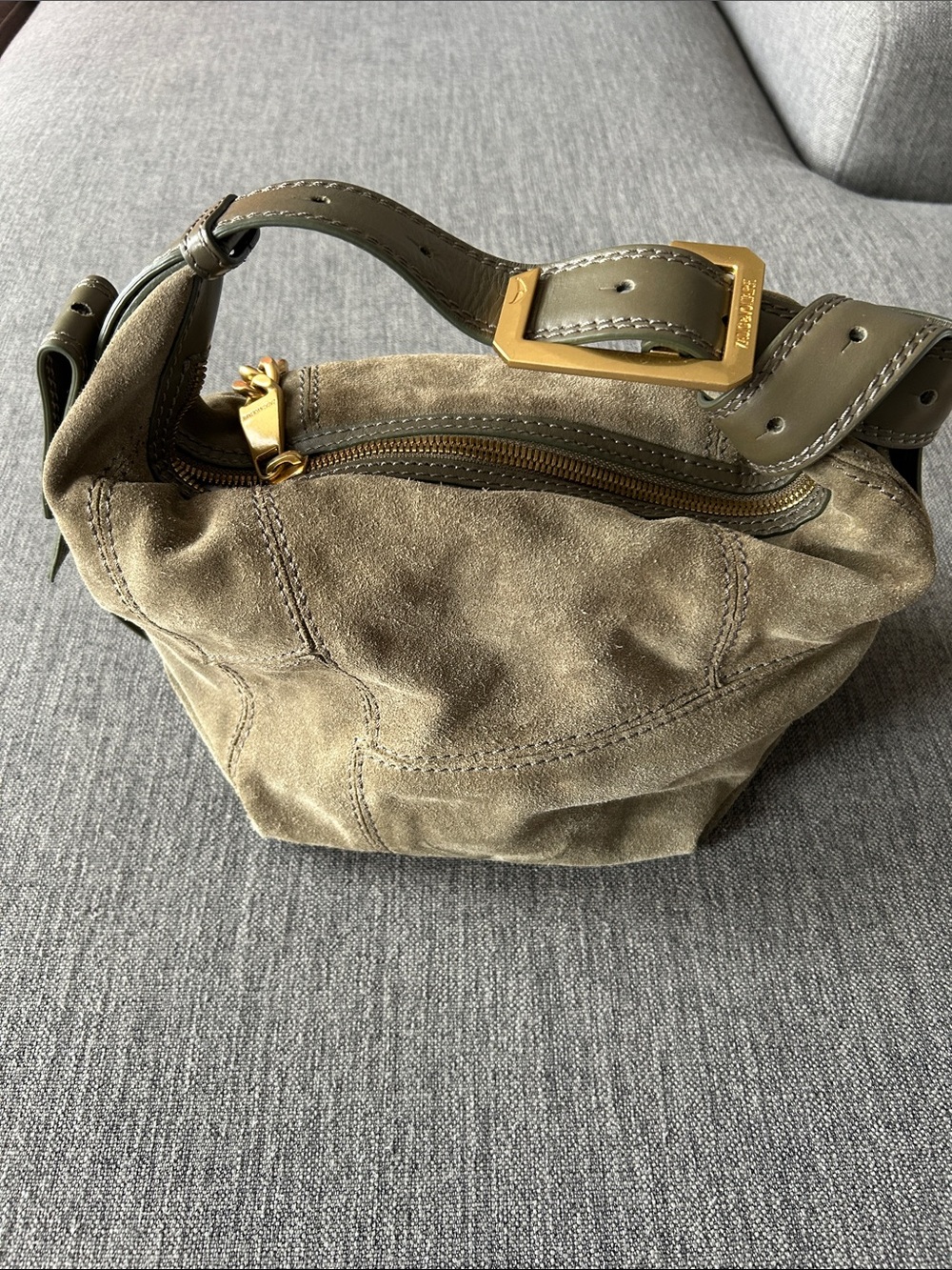 Zadig & Voltaire Le Cecilia Suede Patchwork Bag - Picture 2 of 10